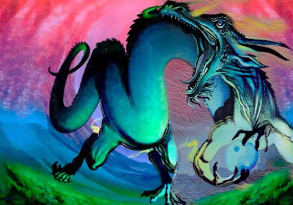 Ilustración de la baraja dragon edi